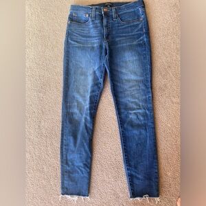J. Crew Skinny Jeans 28 raw hem